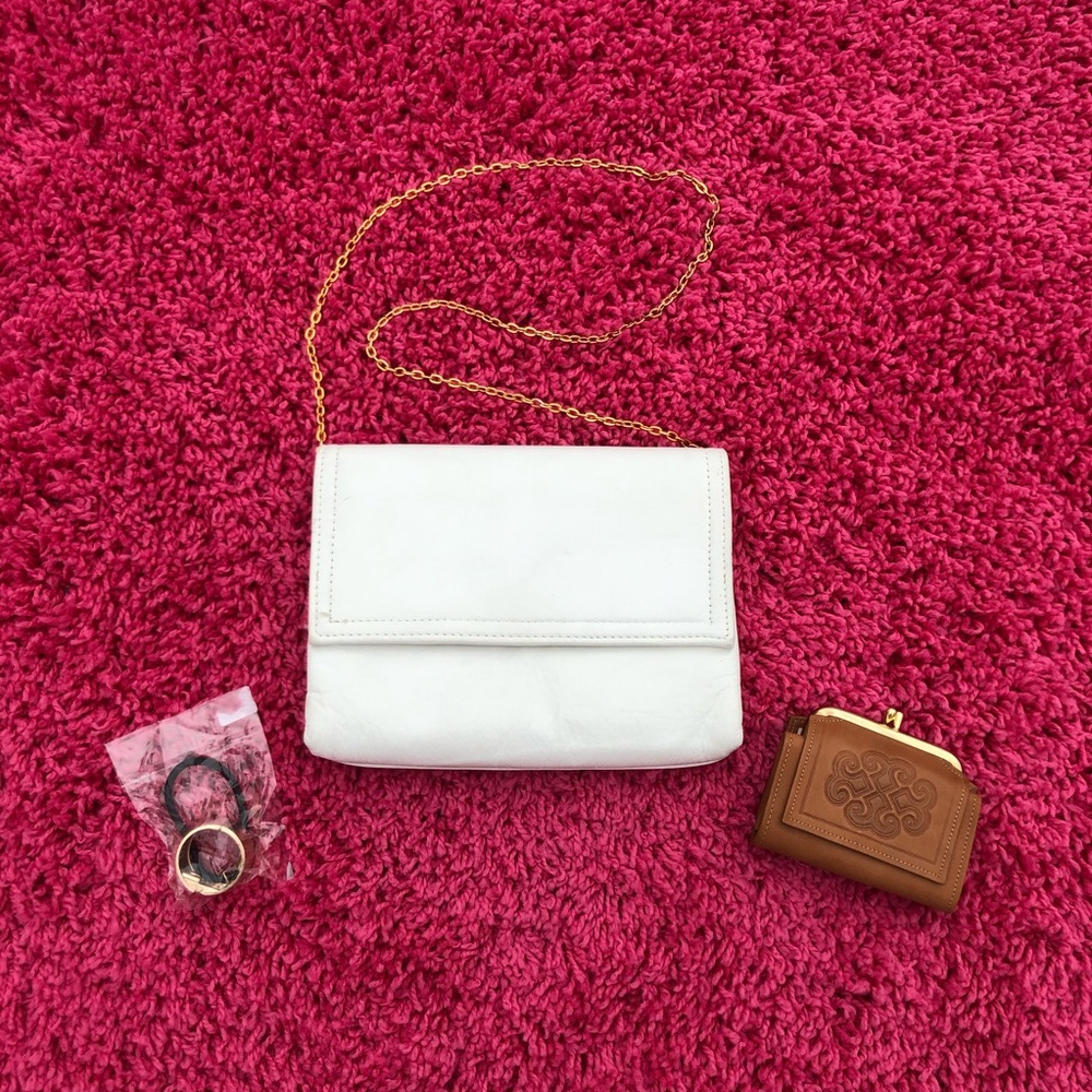 Lot of Bag, Coin Purse, and Hair Tie